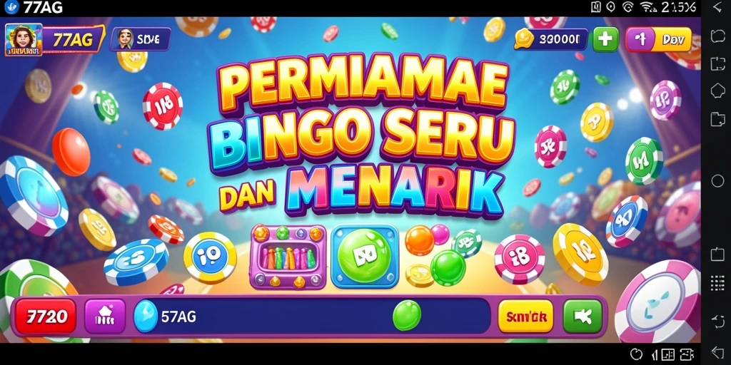 Tampilan gameplay seru dari 77AG yang menghadirkan pengalaman Bingo.