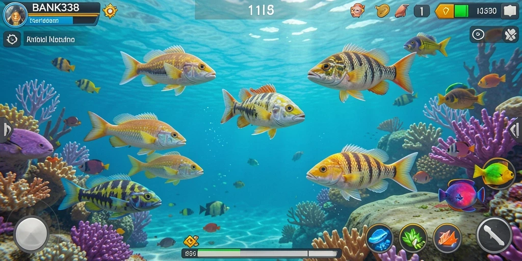 Tangkapan layar gameplay menarik dari BANK338 Tembak Ikan.