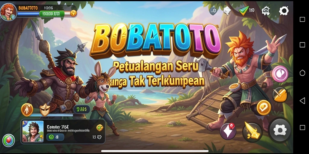 Tangkapan layar BOBATOTO menunjukkan aksi petualangan yang mendebarkan.