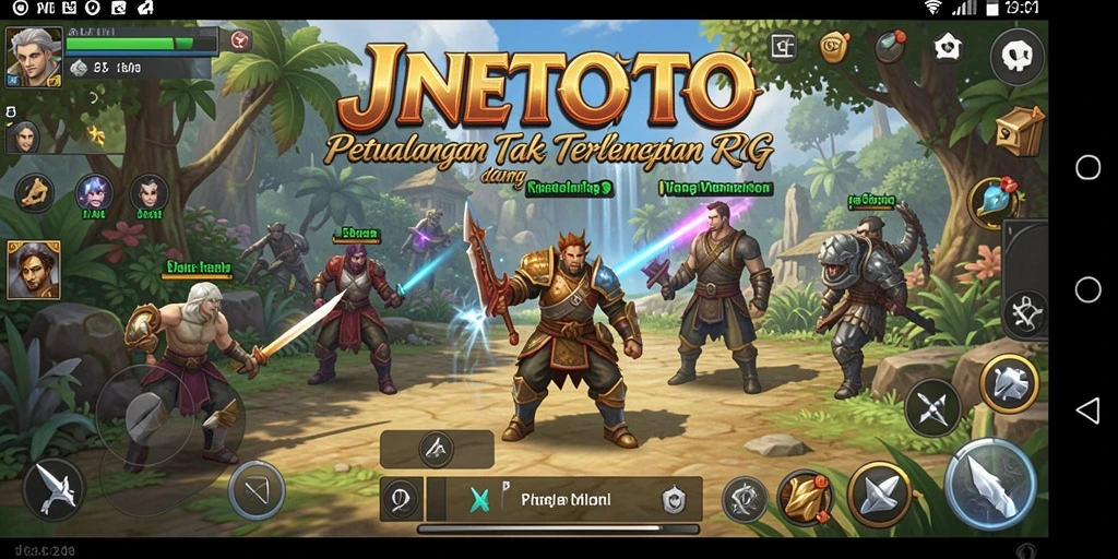 Screenshot JNETOTO menampilkan aksi seru dalam gameplay RPG.