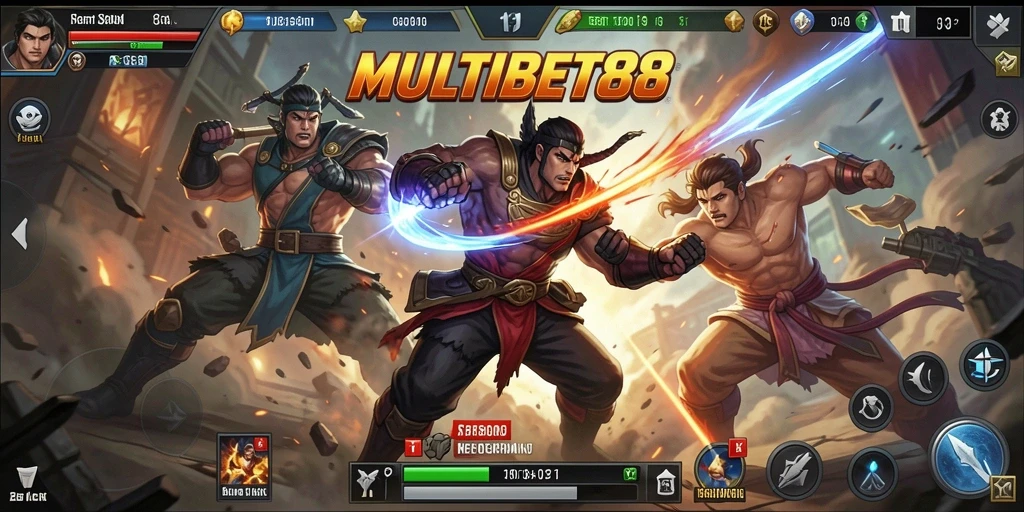 Gameplay seru dalam pertarungan adu jotos.